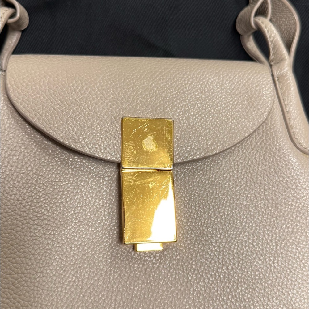 DeMellier Beige Crossbody Bag with Gold Accent - Picture 3 of 4